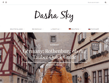 Tablet Screenshot of dashasky.com